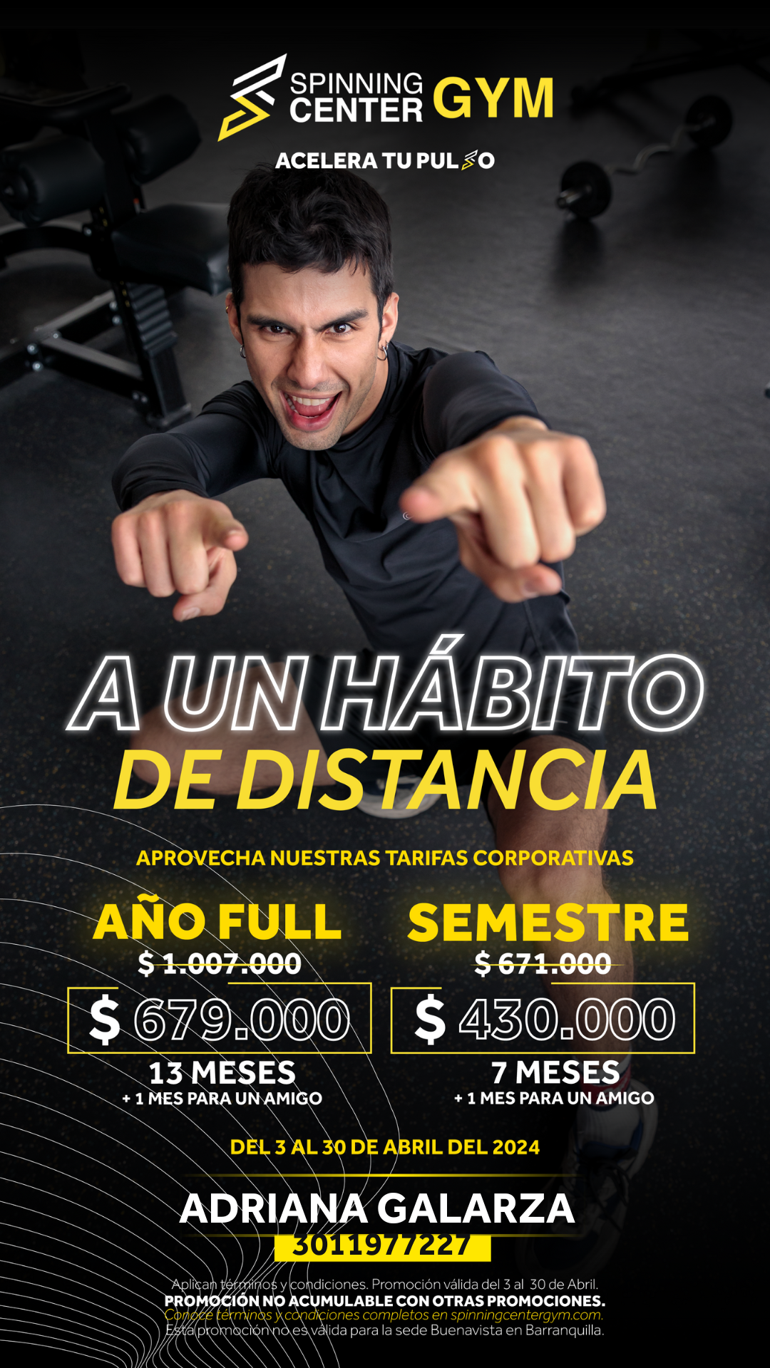 PROMO SPINNING CENTER ABRIL